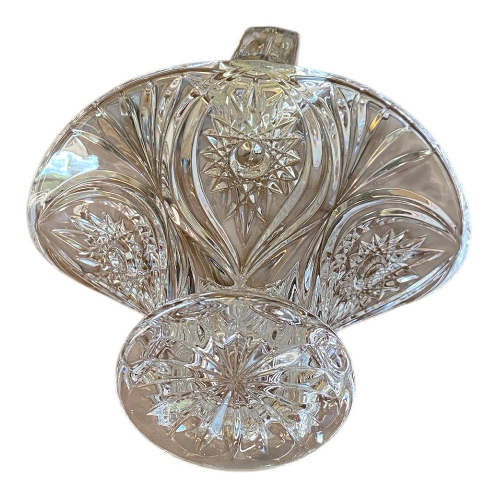 Elegant Vintage Crystal Basket - Picture 7 of 9